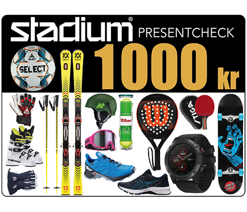 Stadium Presentcheck 1 000 kr