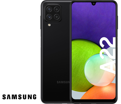 Samsung Galaxy A22 svart