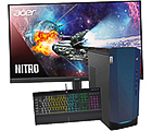 GamingPC med skärm och tangentbord