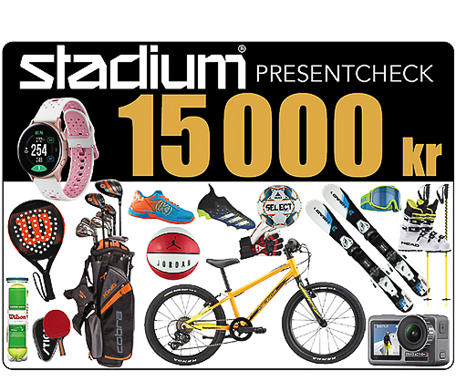 Stadium Presentcheck 15000 kr