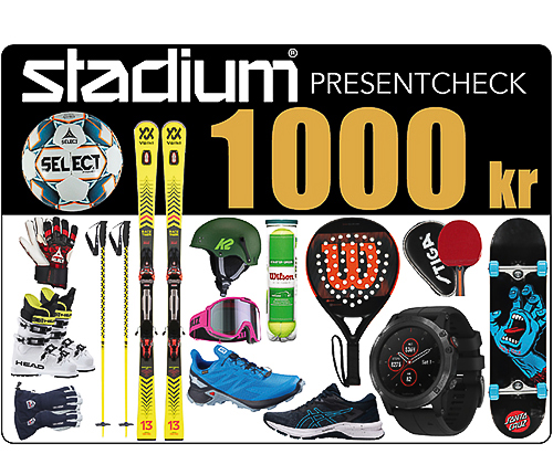 Stadium Presentcheck 1000 kr
