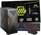 GamingPC med skärm, tangentbord och mus