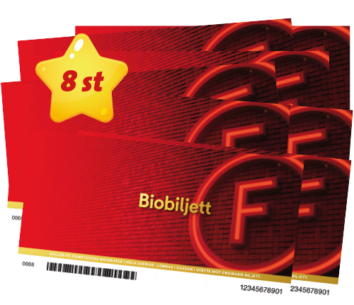 8 st biobiljetter