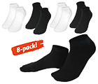 Ankelstrumpor, 8-pack, strl 36-40