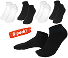 Ankelstrumpor, 8-pack, strl 41-45