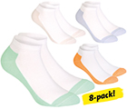 Sportiga ankelstrumpor, 8-pack, strl 36-40