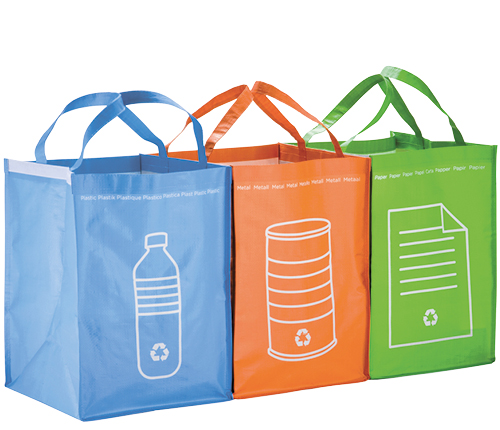 Återvinningskassar, 3-pack