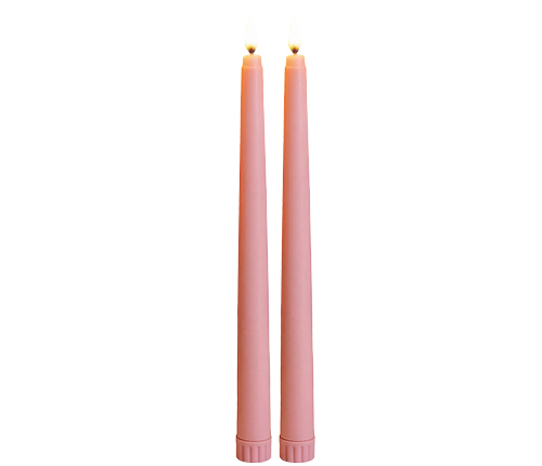 LED-antikljus, 2-pack, rosa