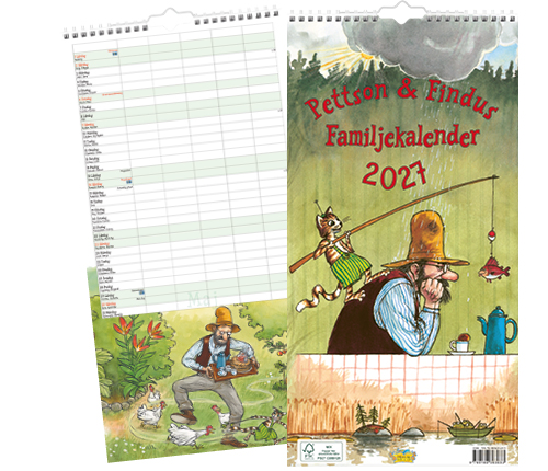 Familjekalender 2027 – Pettson & Findus