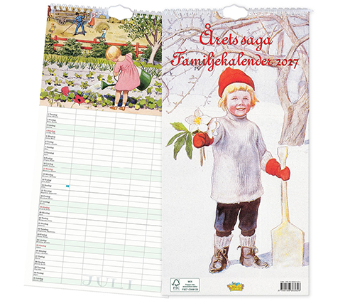 Familjekalender 2027 Årets saga Elsa Beskow